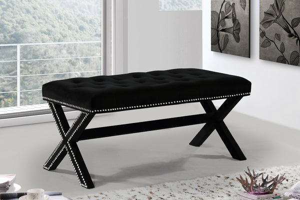 Herbert Bench In Black Velvet