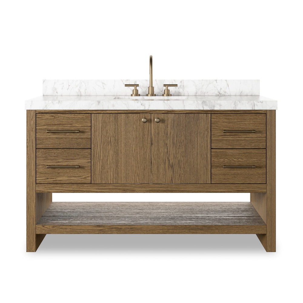 Anthem Single Wide Vanity - Washed Natural Veneer