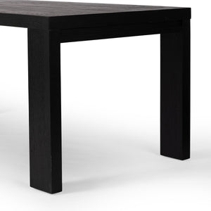 Millie Dining Table - Drifted Matte Black Veneer