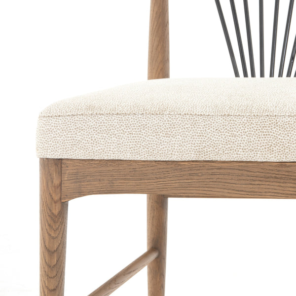 Solene Dining Chair In Darren Ecru