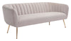 Deco Sofa Beige & Gold