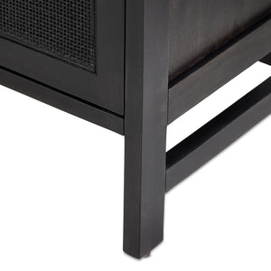 Caprice Bar Cabinet - Black Wash Mango