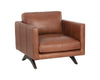 ROGERS ARMCHAIR - SHALIMAR TOBACCO LEATHER