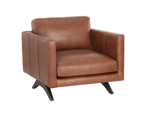ROGERS ARMCHAIR - SHALIMAR TOBACCO LEATHER