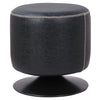 Gaia Round Ottoman In Vintage Black