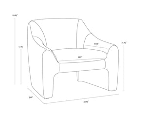 NEVAEH LOUNGE CHAIR - DANNY ICEBERG