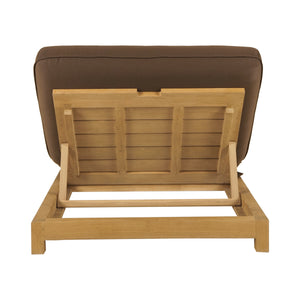 Enzo Outdoor Adjustable Lounge Chair in Brown