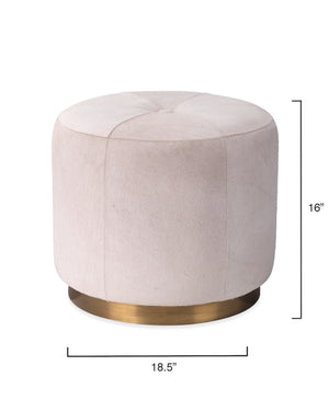 Thackery Hide On Roud Pouf, Small