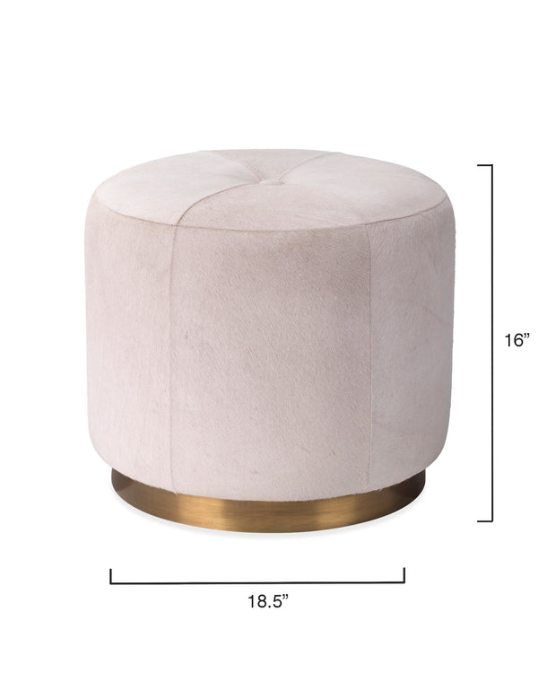 Thackery Hide On Roud Pouf, Small