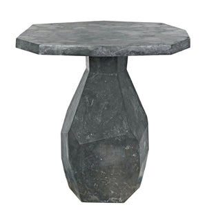 Polyhedron Black Marble Side Table