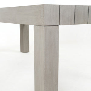 Sonora Outdoor Dining Table In 87" In Grey