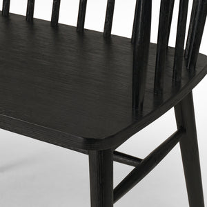 Aspen Bench In Matte Black