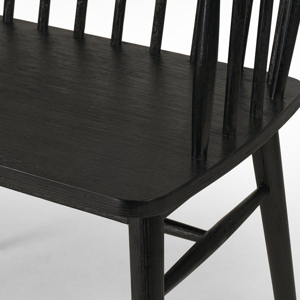 Aspen Bench In Matte Black