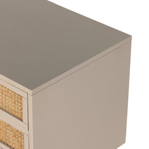Luella Large Nightstand In Matte Alabaster