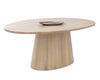 ELINA DINING TABLE - OVAL - LIGHT OAK - 84"