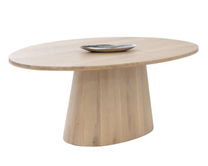 ELINA DINING TABLE - OVAL - LIGHT OAK - 84"