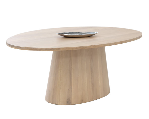 ELINA DINING TABLE - OVAL - LIGHT OAK - 84"