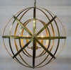 Alchemy Chandelier, Metal with Brass Finish