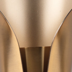 Capsule 1-Light Steel Sconce, Antique Brass
