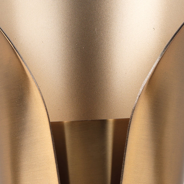 Capsule 1-Light Steel Sconce, Antique Brass