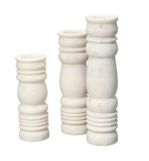  Monument Marble Candlesticks (set of 3) 