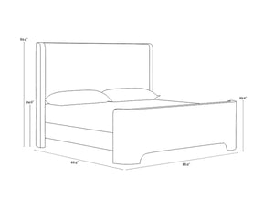 IVES BED - KING - ALTRO CAPPUCCINO