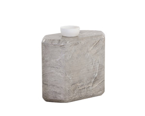 SPEZZA SIDE TABLE - LOW - MARBLE LOOK - GREY