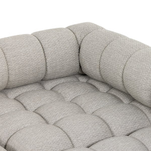 Roma Outdoor 3pc Sectional W/Ottoman In Ash