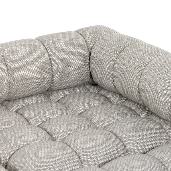 Roma Outdoor 3pc Sectional W/Ottoman In Ash