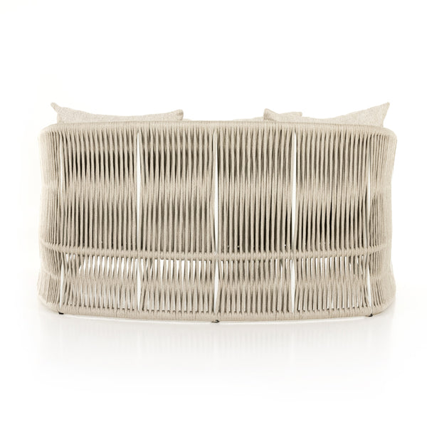 Porto Outdoor Day Bed In White Aluminum
