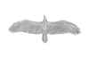 Soaring Eagle Wall Art, Resin, Silver Leaf, Large