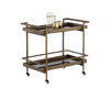 LIVINGSTON BAR CART - ANTIQUE BRASS
