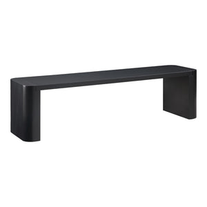 Post Small Dining Bench in Black Oak