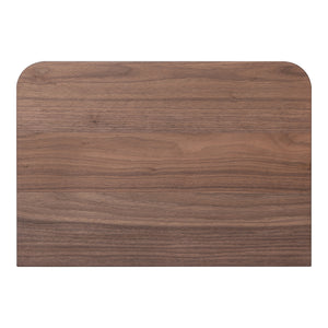 Moe's Round Off Small Nightstand in Walnut