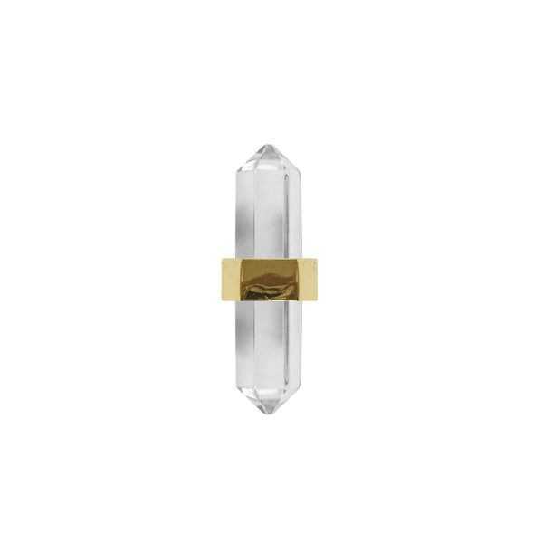 BRASS AND ACRYLIC PRISM HARDWARE