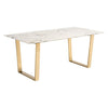 Atlas Dining Table White & Gold