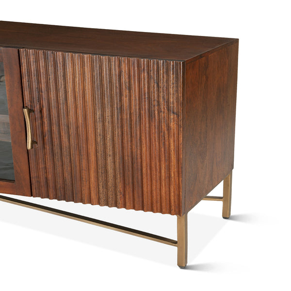 Cosmopolitan 78" Media Cabinet, Honey Brown