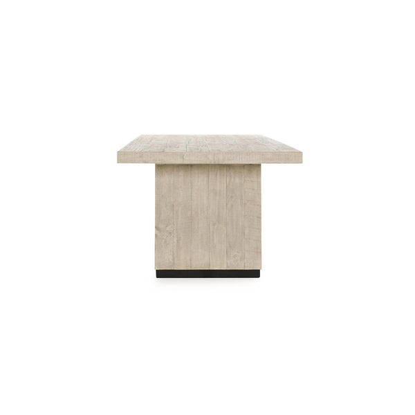 Lynx Solid Wood Dining Table in Antique White Finish