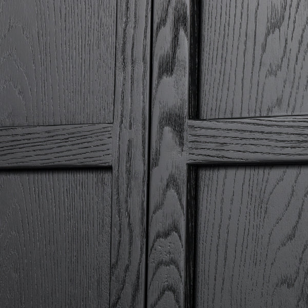 Tolle Panel Door Cabinet In Drifted Mat Blk
