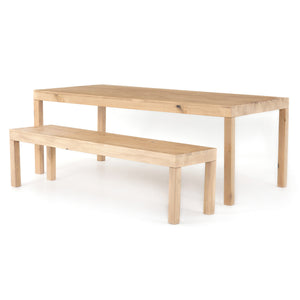 Isador Dining Table In Dry Wash Poplar