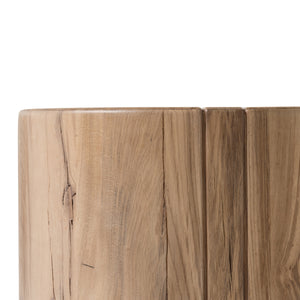 Renan End Table in Natural Reclaimed French