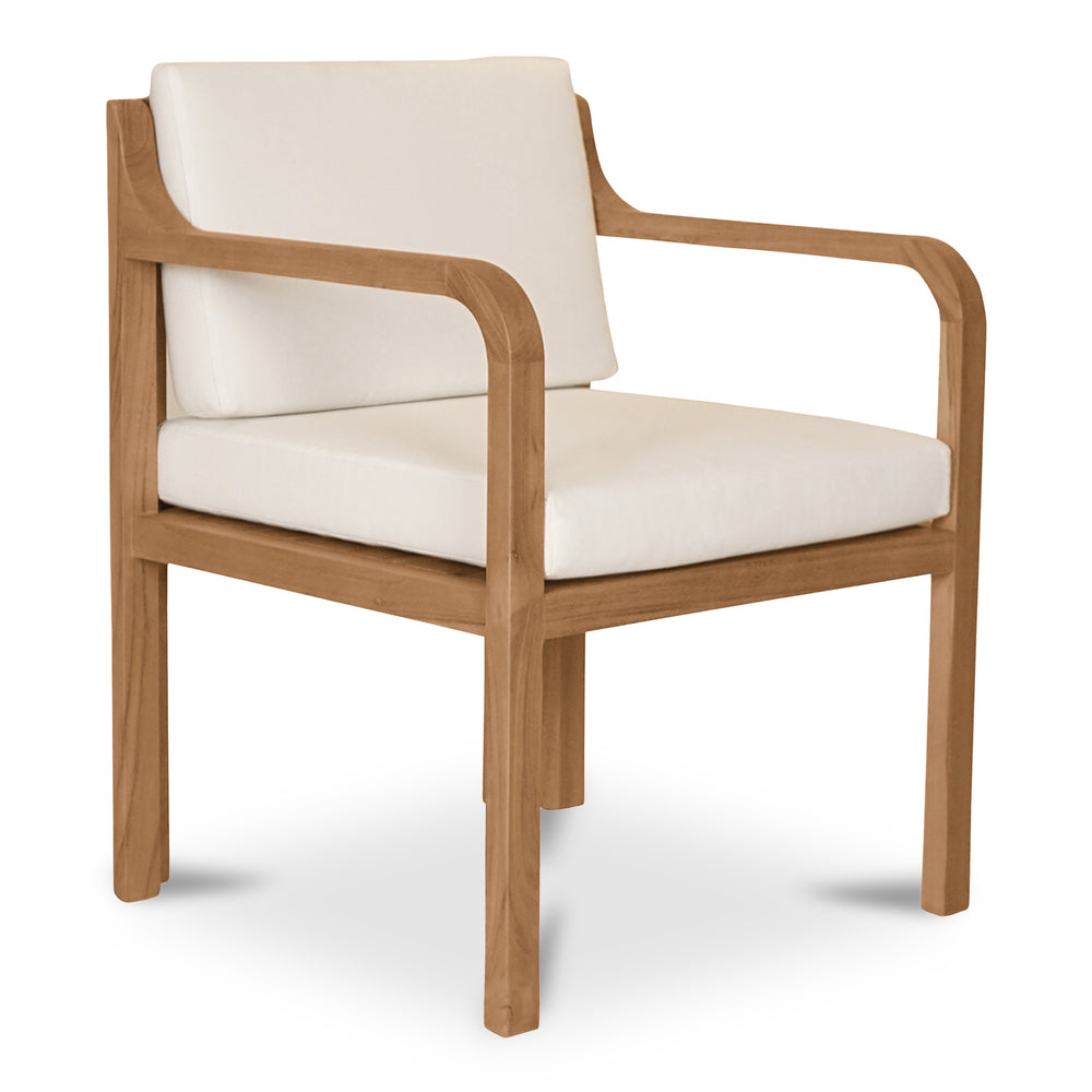 Nellie Outdoor Dining Chair in White Teak