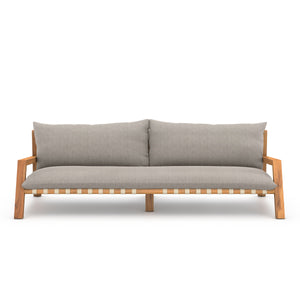 Soren Outdoor Sofa In 95" In Stone Grey