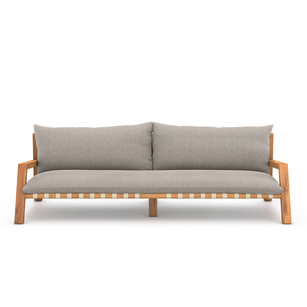 Soren Outdoor Sofa In 95" In Stone Grey