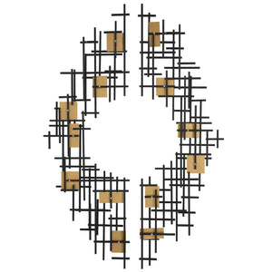 Reflection Metal Grid Wall Decor, S/2