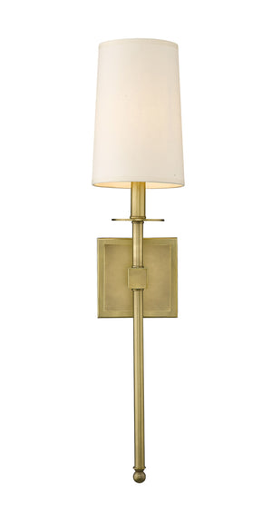 Camila 1 Light Wall Sconce in Rubbed Brass Finish