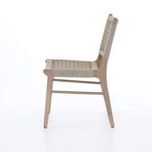 Delmar Outdoor Dining Chair to Washed Brown