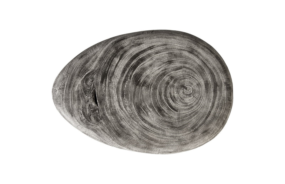 Smoothed Counter Stool, Chamcha Wood, Grey Stone, Oval
