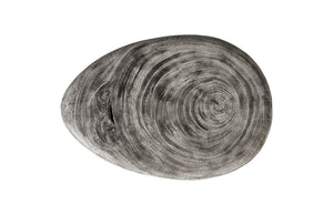 Smoothed Counter Stool, Chamcha Wood, Grey Stone, Oval