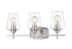 Joliet 3 Light Vanity in Brushed Nickel Finish
